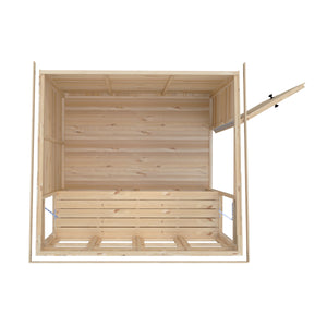 6x6 Sun Pent Potting Shed Style B Single Door 12mm Shiplap