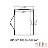 Winton 8x6 Summerhouse 12mm Shiplap cladding