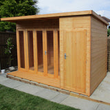 Aster 12x8 Right Hand Storage and Summerhouse 12mm Shiplap