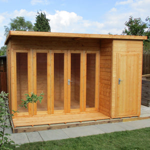 Aster 12x8 Right Hand Storage and Summerhouse 12mm Shiplap