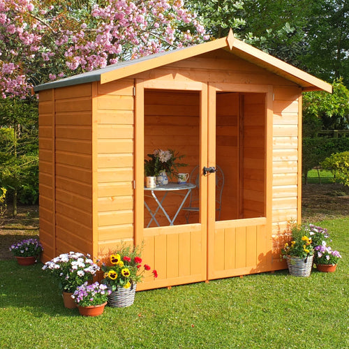 Shire Avance 7x5 12mm interlock Clad wooden Summerhouse