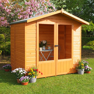 Shire Avance 7x5 12mm interlock Clad wooden Summerhouse