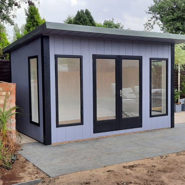 12x8 insulated Garden Studio Office Pent Roof