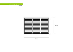 Contemporaty Vouge Fence Panel by Grange 1.2m